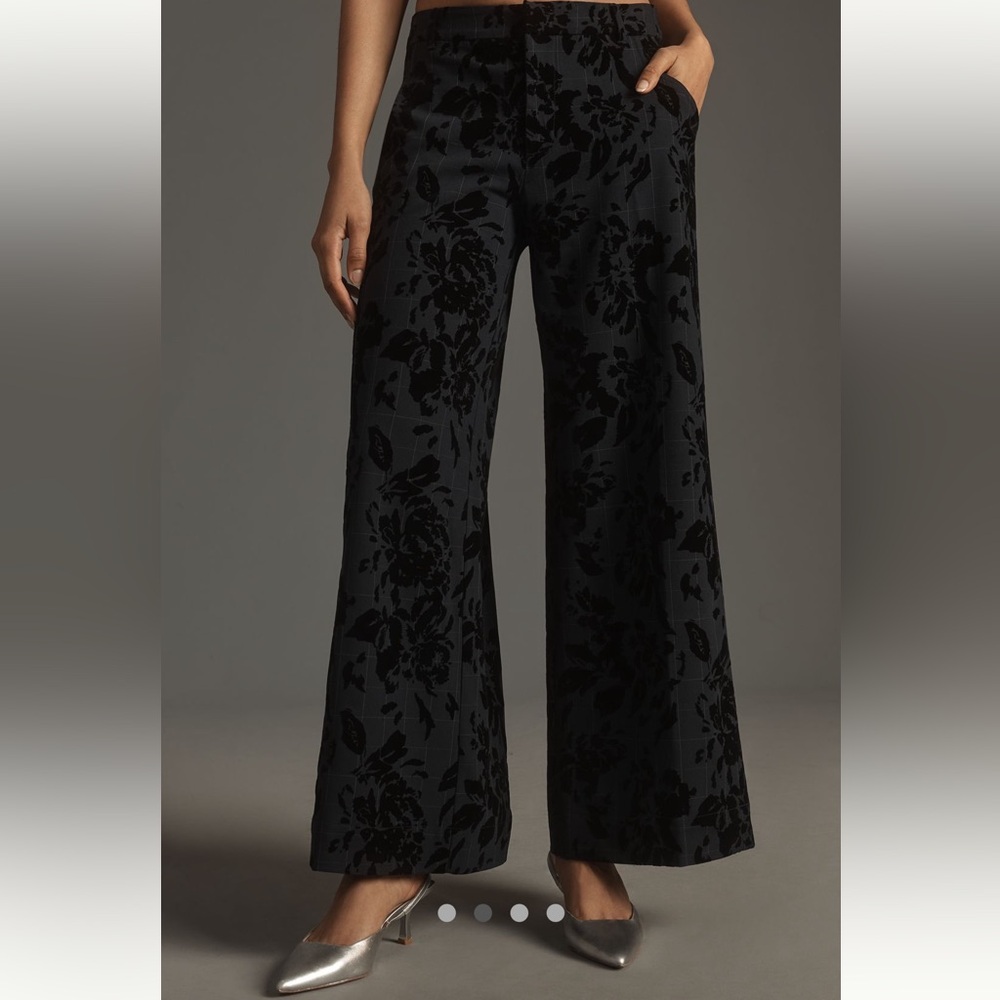 Anthropologie Flocked Menswear Pants NWT